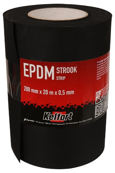 Afbeeldingen van Epdm Folie Zwart 0.20X20M X0.5Mm