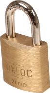 Afbeeldingen van Oxloc hangslot messing 20mm vs kd20