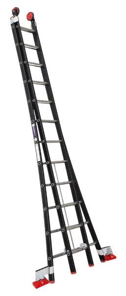 Afbeeldingen van Kelfort reformladder alu/zwart 2x12
