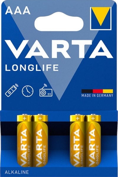 Afbeeldingen van Varta batterij lr03/aaa (4)