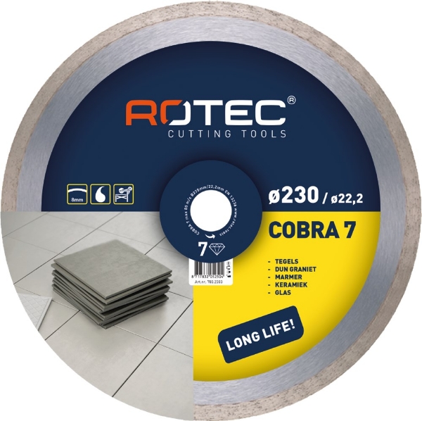 Afbeeldingen van Rotec diamantzaagblad SC660 tegels 7* 125mm