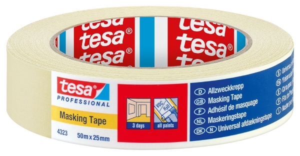 Afbeeldingen van Tesa 4323 schilderstape 50m, 25mm