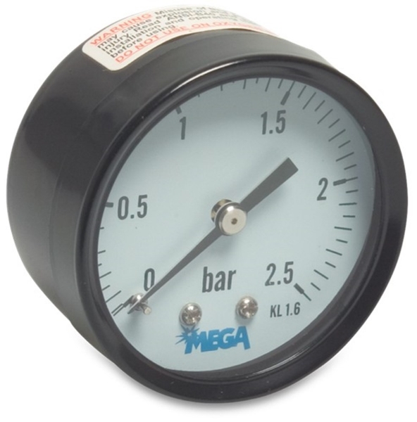 Afbeeldingen van Manometer 0-10 bar 50mm 1/4'a