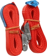 Afbeeldingen van Kelfort spanband rood 25mm x2.5m m.klemgesp
