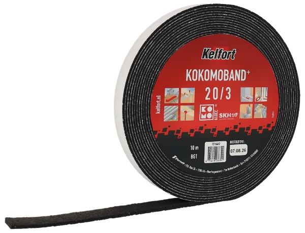 Afbeeldingen van Afdichtingsband gecompr.zw.10.0m 20/3mm