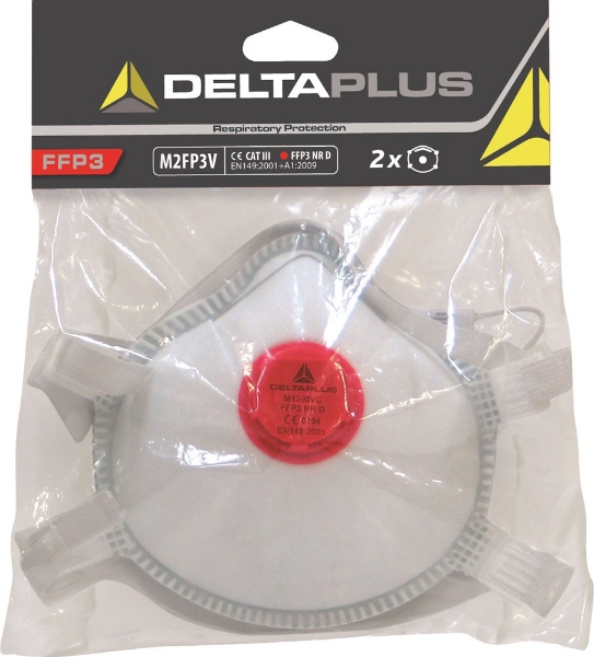 Afbeeldingen van Delta Plus kit met 2 halfgelaatsmasker