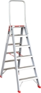 Afbeeldingen van Kel dubbel oploopbare trap 2x6 rollo