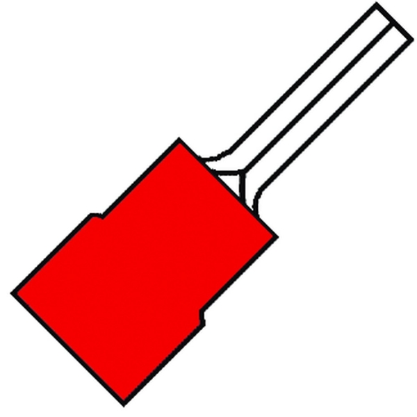 Afbeeldingen van Pensteker 9,5x21,5mm rood a1519sr9.5