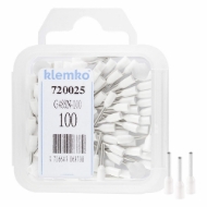 Afbeeldingen van Adereindhuls 0,5mm2 wit g488-n a 100st.