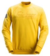 Afbeeldingen van Sni logo sweater mt.l geel