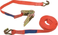 Afbeeldingen van Spanband rood 700kg 25mm x5.0m m.ratel+h