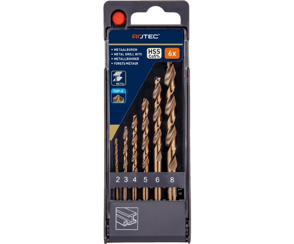Afbeeldingen van Rotec Spiraalborenset '116', DIN338, TOP