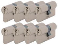 Afbeeldingen van Prof.cil.dubb.p8 gls mat nikkel skg** set 8x