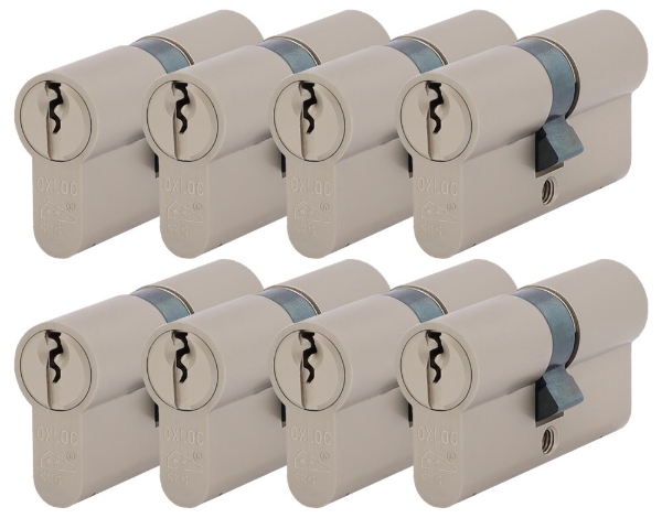 Afbeeldingen van Prof.cil.dubb.p8 gls mat nikkel skg** set 8x
