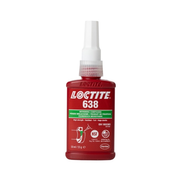 Afbeeldingen van Loctite high strength retainer 638 50ml
