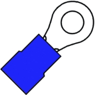 Afbeeldingen van Ringkabelsch. bm=6mm blauw a2565r