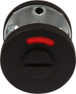 Afbeeldingen van Oxloc wc rozet RVS zwart 54x8mm