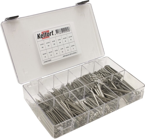 Afbeeldingen van Kelfort splitpennen set RVS
