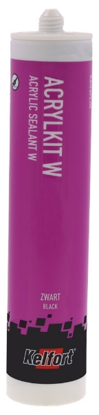 Afbeeldingen van Kelfort acrylkit w zwart 310ml
