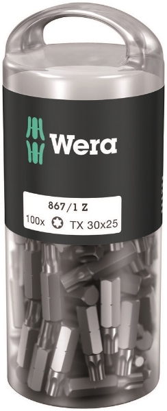 Afbeeldingen van Wera bit 1/4" DIN3126E 6,3 T30x25mm 100st.