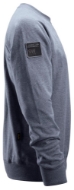 Afbeeldingen van Sni logo sweater mt.l gemeleerd d.blauw