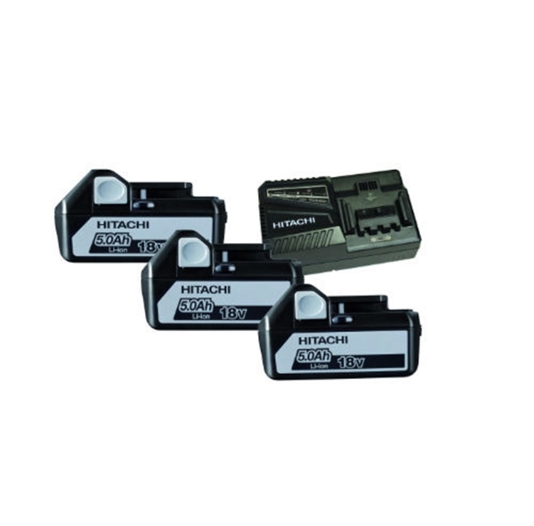 Afbeeldingen van HIK powerpack 18v 5,0ah (3 accu's + lader)