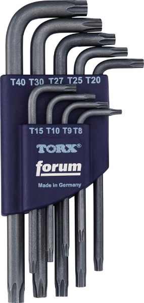 Afbeeldingen van For torx inbussleutelset t8-t40 9-delig