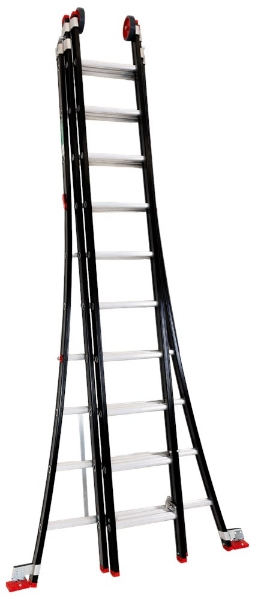 Afbeeldingen van Kelfort Reformladder 3x10 alu/zwart