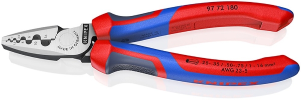 Afbeeldingen van Adereindhulstang 180mm mc-greep Knipex