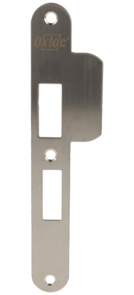 Afbeeldingen van Oxloc sluitplaat 55mm RVS afgerond 195x2