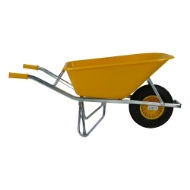 Afbeeldingen van Fort kruiwagen 100ltr. geel sbm-100