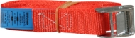 Afbeeldingen van Kelfort spanband rood 25mm x4.0m m.klemgesp