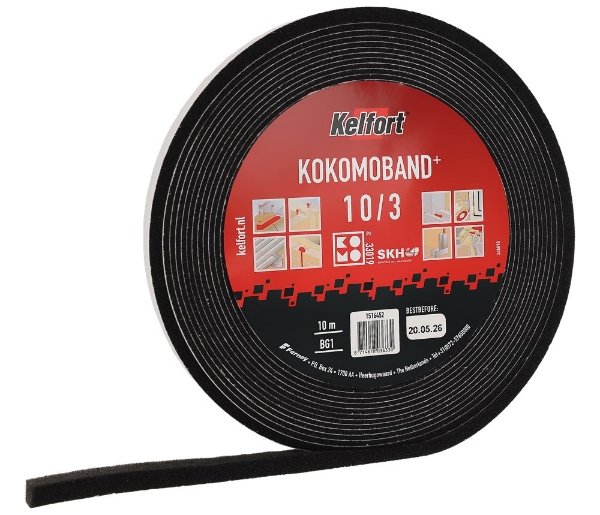 Afbeeldingen van Afdichtingsband gecompr.zw.10.0m 10/3mm