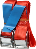 Afbeeldingen van Kelfort spanband rood 25mm x1.0m m.klemgesp