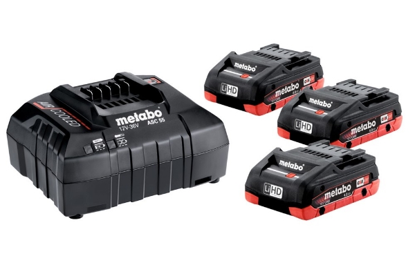 Afbeeldingen van Metabo basisset 18V 3 x LiHD 4,0Ah (flat