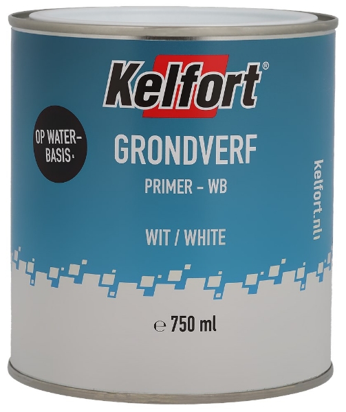 Afbeeldingen van Grondverf wit Kelfort op waterbasis 750ml