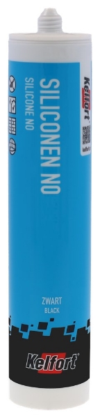 Afbeeldingen van Kelfort siliconenkit no zwart 310ml