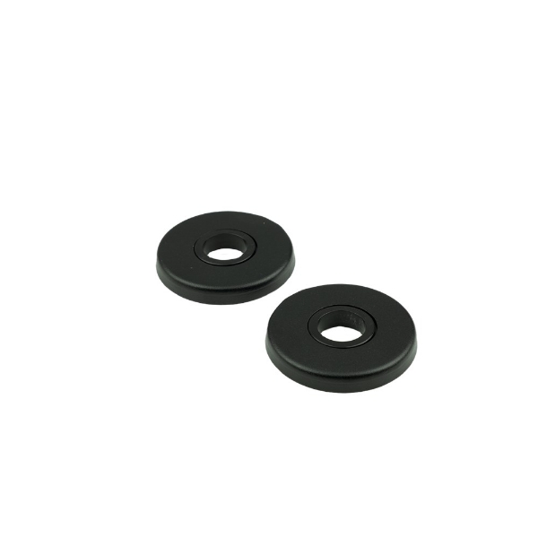 Afbeeldingen van Klikrozet Krukgat Rond Alu. Zwart 55Mm