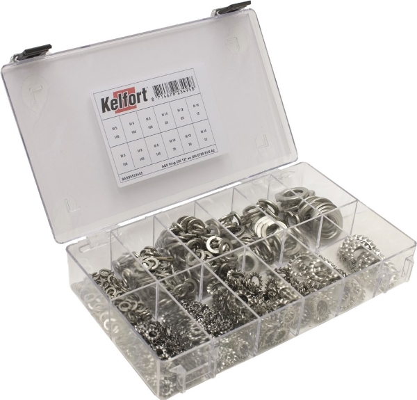 Afbeeldingen van Kelfort assortiment nr. 36 RVS veerrin