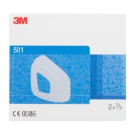 Afbeeldingen van 3m501 filterkap a 2 stuks tbv halfgelaatmask.