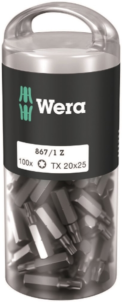 Afbeeldingen van Wera bit 1/4" DIN3126E 6,3 T20x25mm 100st.