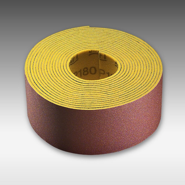 Afbeeldingen van Mai schuurlinnen k120 115mm bruin met foaml.
