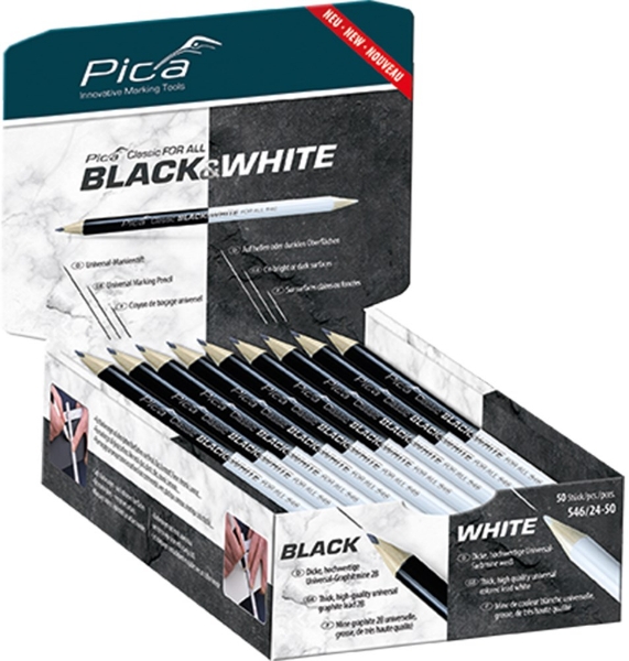 Afbeeldingen van Pica 546/24 Potlood Black & White