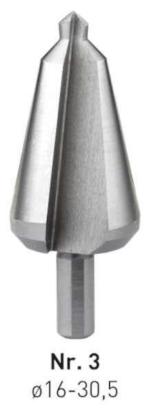 Afbeeldingen van Rotec plaatboor konisch hss No.3 16-30,5mm