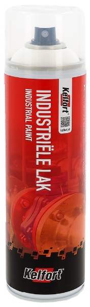 Afbeeldingen van Kelfort industr.lak zuivwit mat ral9010 500ml