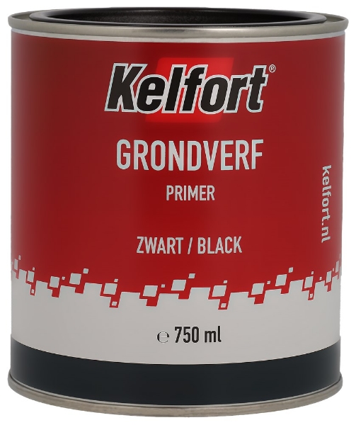 Afbeeldingen van Kelfort Grondverf Zwart 750Ml