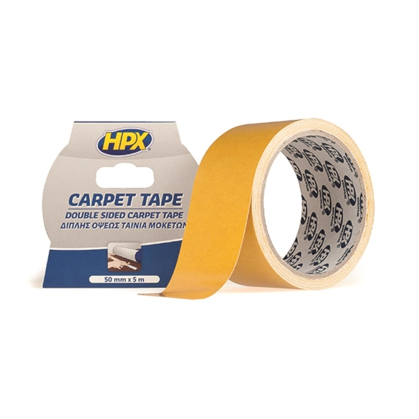 Afbeeldingen van Dubbelzijdige tapijttape - wit 50mm x 5mCT500