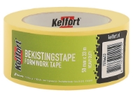 Afbeeldingen van Betonbekistingstape 50mm geel 33m h.d.