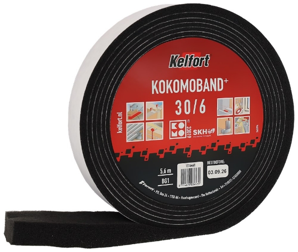 Afbeeldingen van Afdichtingsband gecompr.zw. 15/5-7mm 4.3m