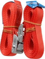 Afbeeldingen van Kelfort spanband rood 25mm x2.5m m.klemgesp